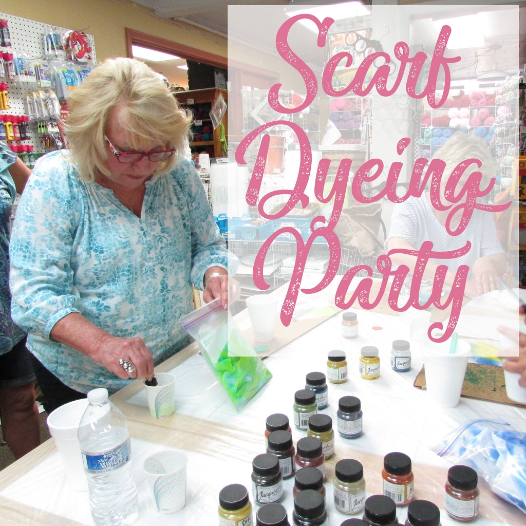 Christmas Scarf Dyeing Party, December 14th!