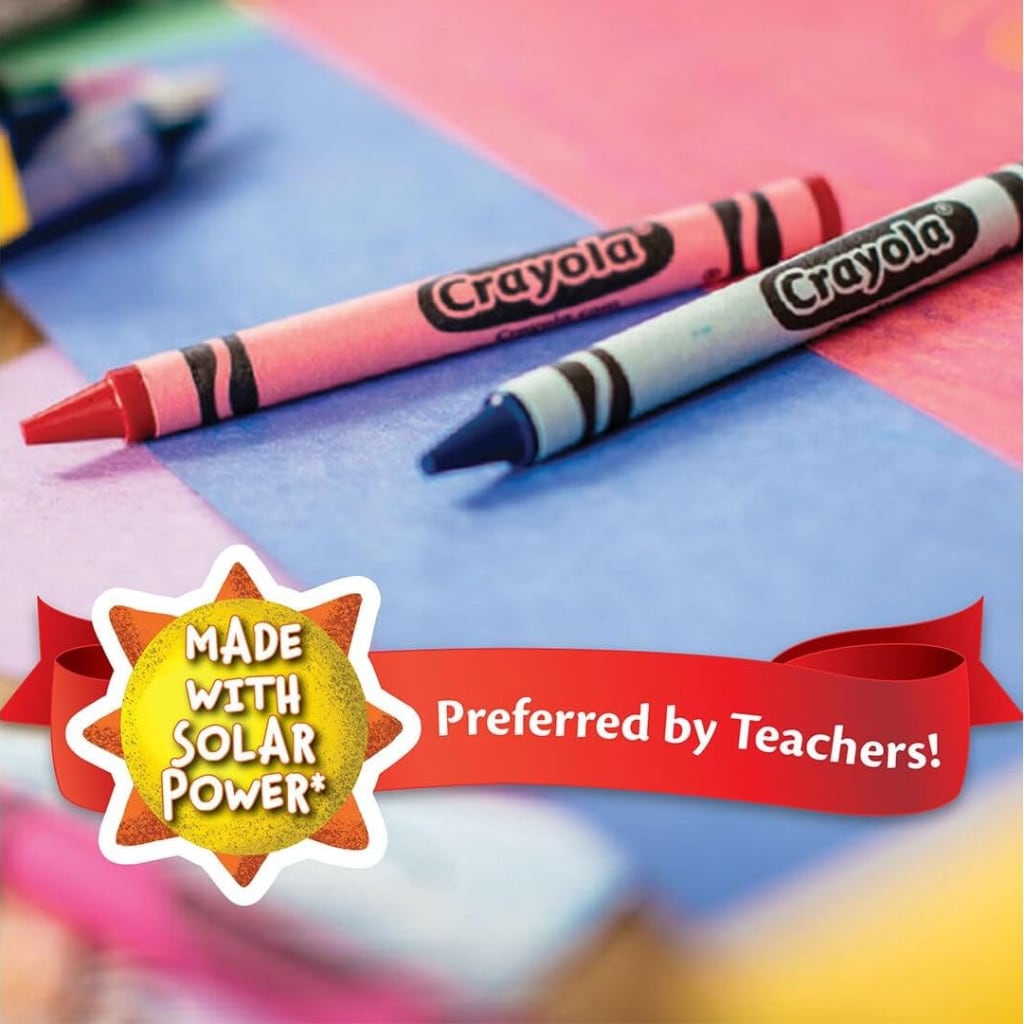 Crayola Crayons Pack 24 Non Toxic, Kids Crayons Crayons for Adults & Kids Coloring