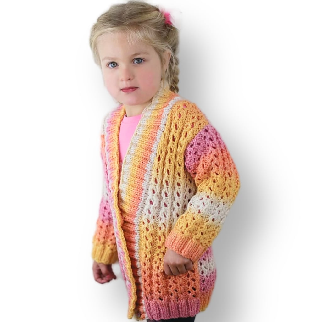 Knitting Patterns for Season Bulky Yarn Ella Rae Seasons Booklet 128 kids cardigan