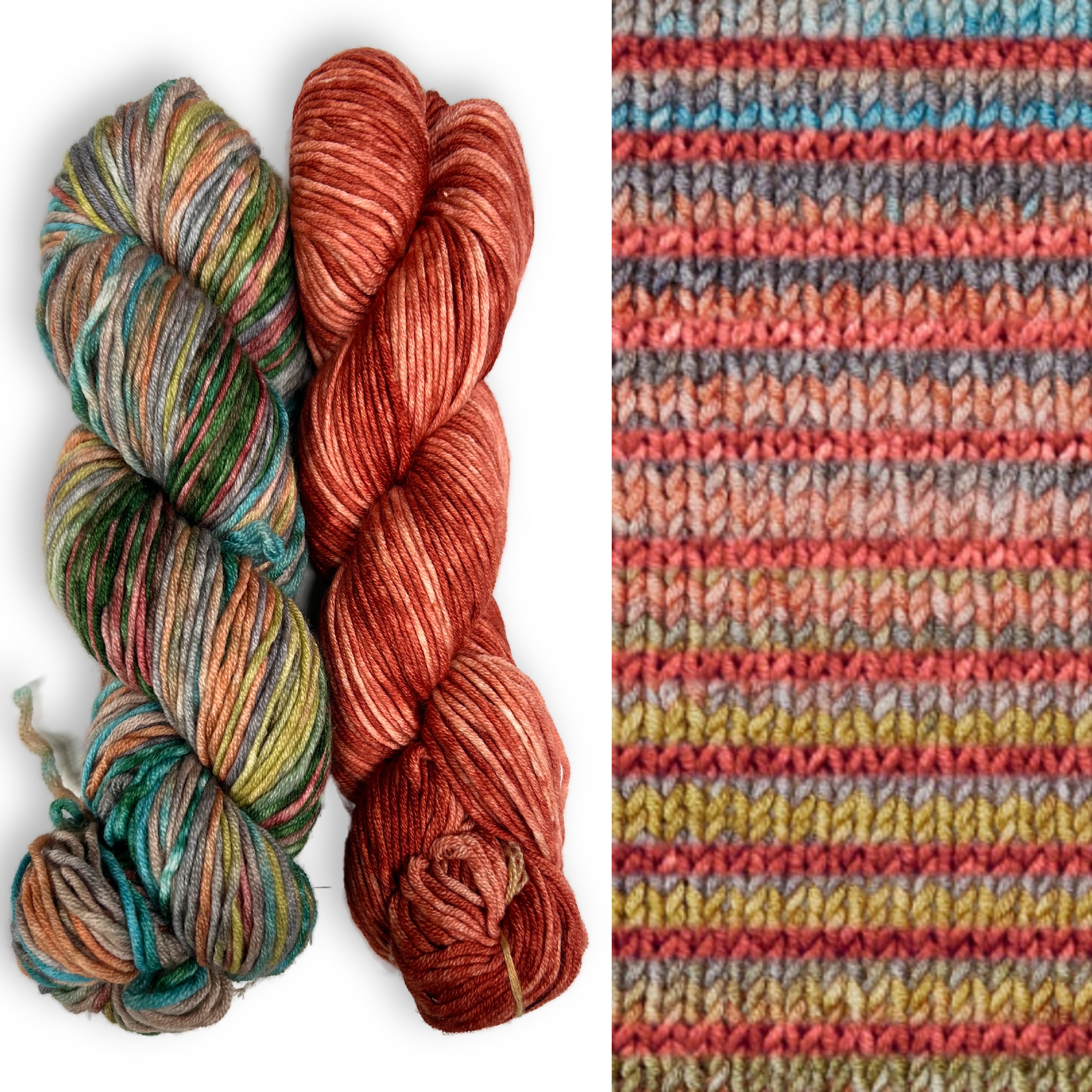 Colorful Striped Shrug Wrap Knitting Pattern with Yarn, Koza Cocoon Wrap Knitting Kit Urth Yarns Monokrom Worsted, Uneek Worsted Merino Yarn