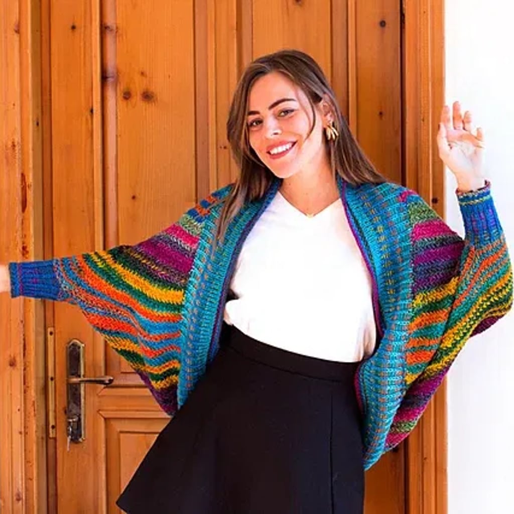 Koza Cocoon Wrap Knitting Kit & Yarn Set, Urth Yarns, Fall Knit Kit Koza Cocoon Wrap Knitting Kit Yarn Designers Boutique