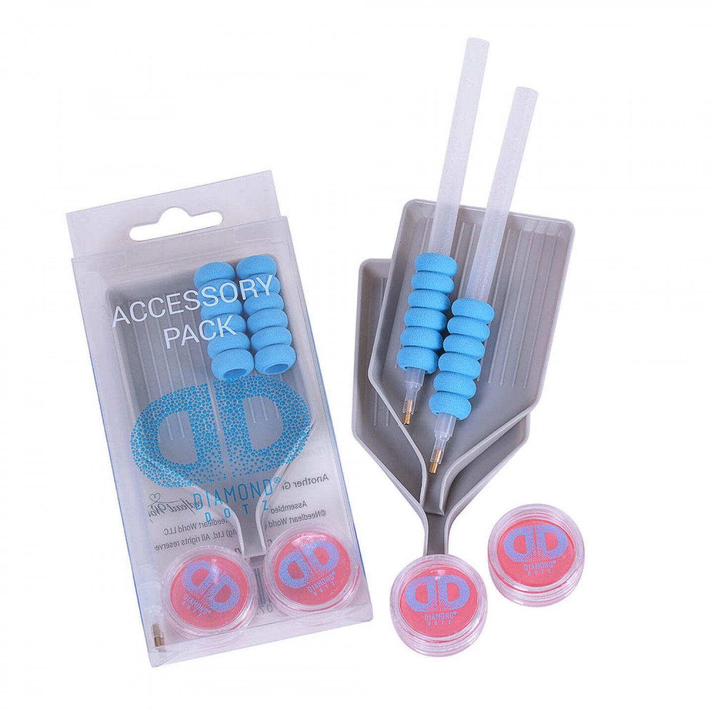 Diamond Painting Refill Pack with Diamond Art Tray, Stylus & Wax Diamond Dotz Refill Set Yarn Designers Boutique
