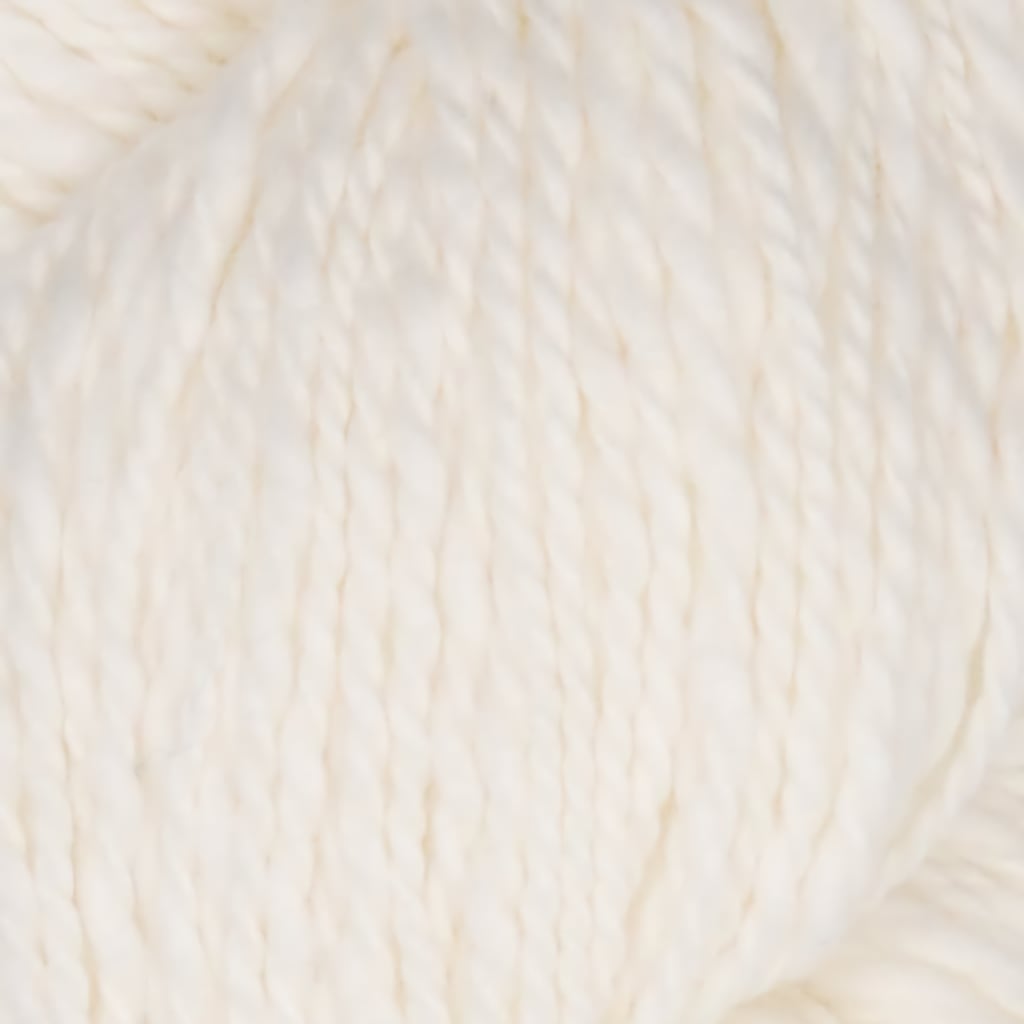 Cotton Yarn, Winqu by Mirasol, Worsted Weight Cotton & Silk Yarn #01 Snow White