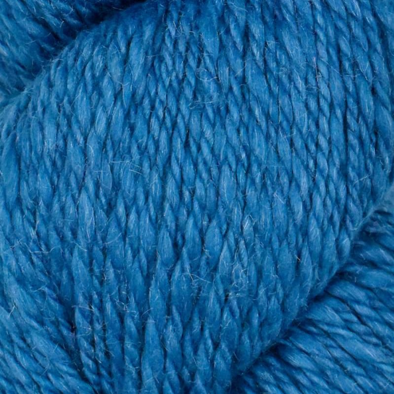 Cotton Yarn, Winqu by Mirasol, Worsted Weight Cotton & Silk Yarn #17 Cerulean blue