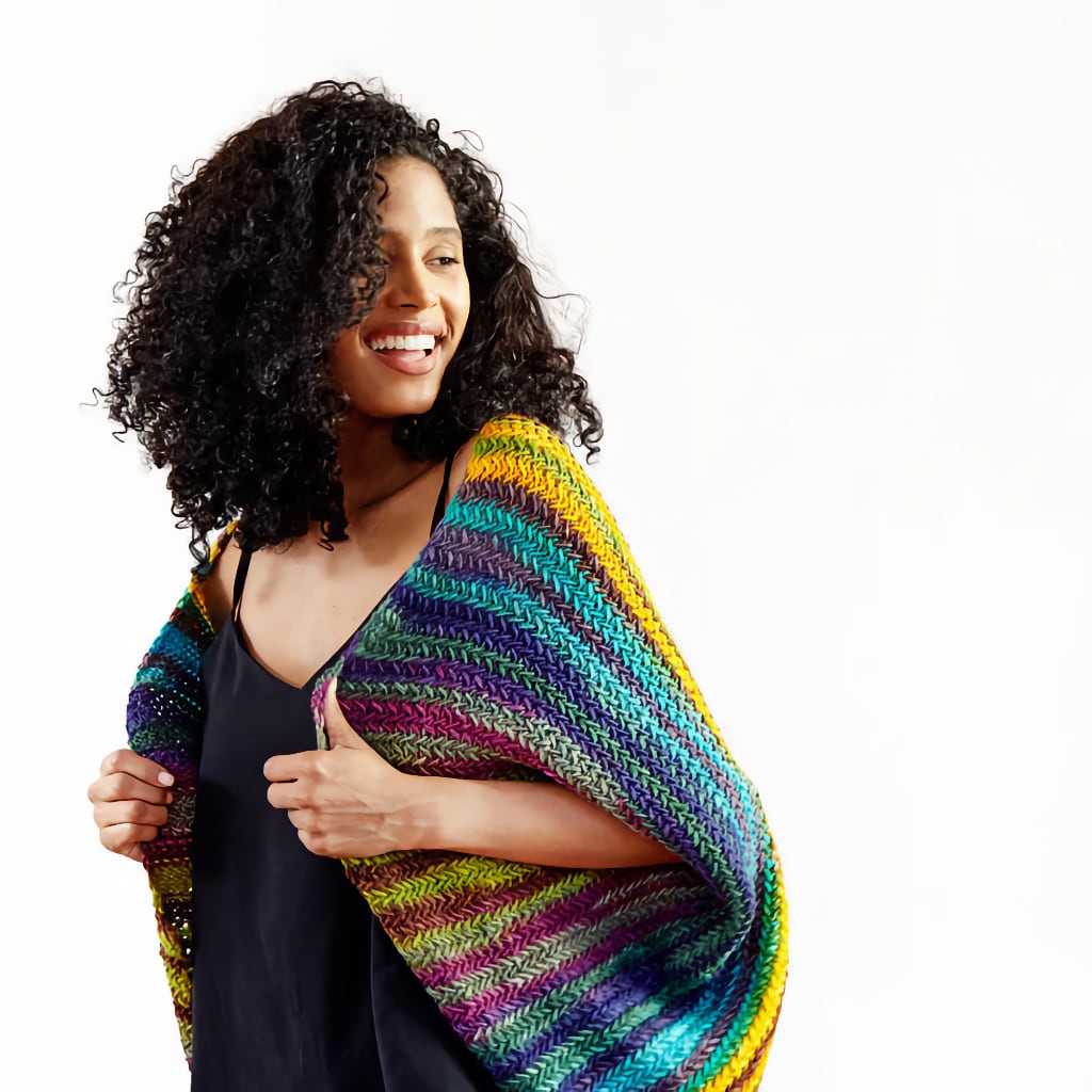 Koza Cocoon Wrap Knitting Kit & Yarn Set, Urth Yarns, Fall Knit Kit Koza Cocoon Wrap Knitting Kit Yarn Designers Boutique