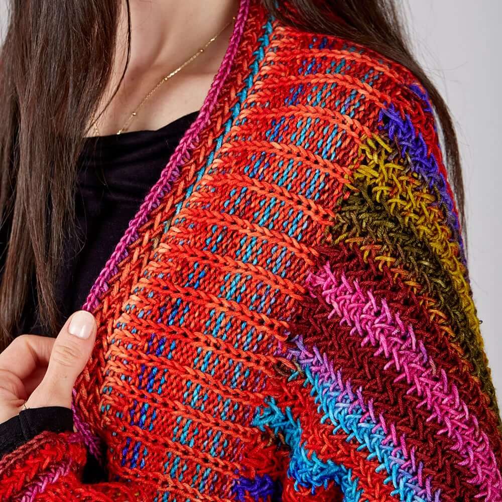 Koza Cocoon Wrap Knitting Kit & Yarn Set, Urth Yarns, Fall Knit Kit Koza Cocoon Wrap Knitting Kit Yarn Designers Boutique