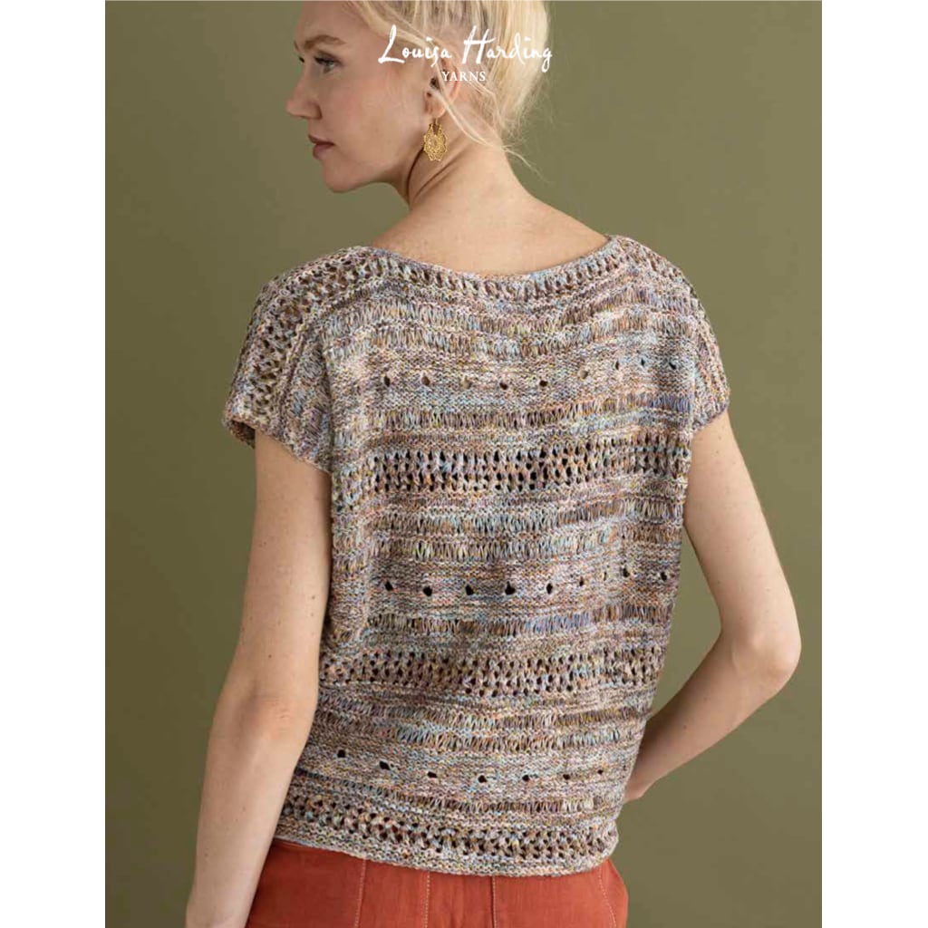 Knitting Kit Mackenzie Tee Knit Kit with Louisa Harding Lirico Yarn 111 La Bohème