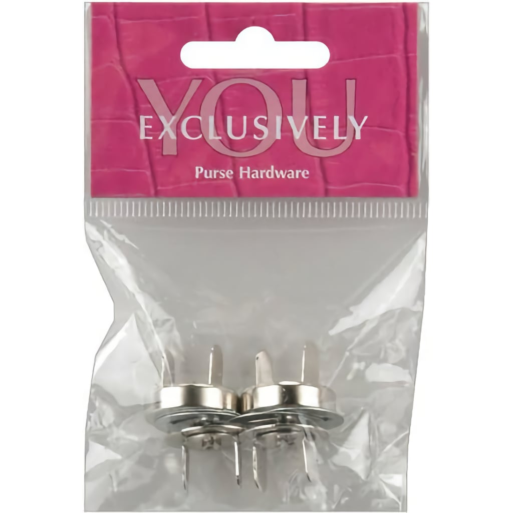 Magnetic Buttons Magnetic Purse Snaps 3/4" Silver, 2 Pair