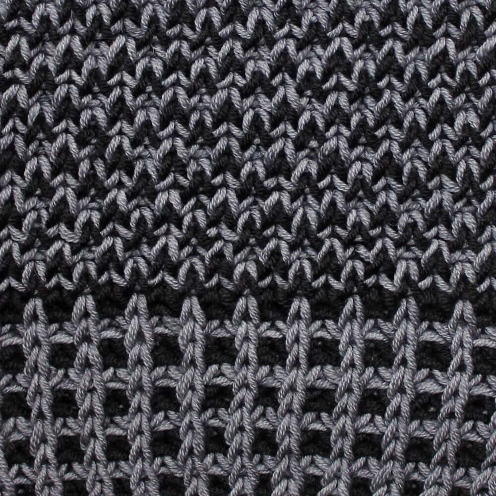 Crosshatch Knit Cardigan Sweater Knitting Pattern & Yarn Kit in Urth Yarns DK Harvest dark grey