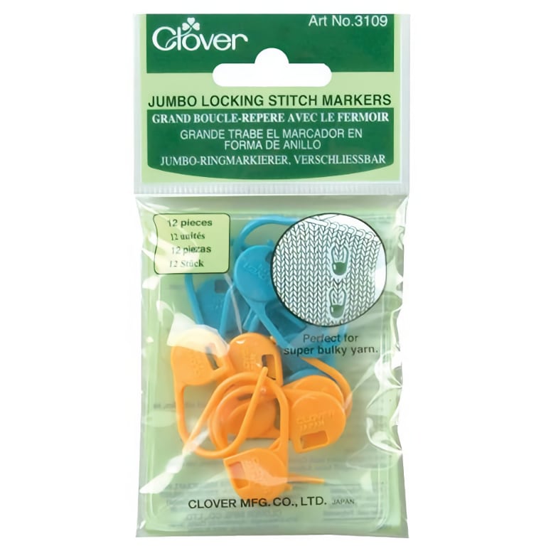 stitch markers clover jumbo locking stitch markers