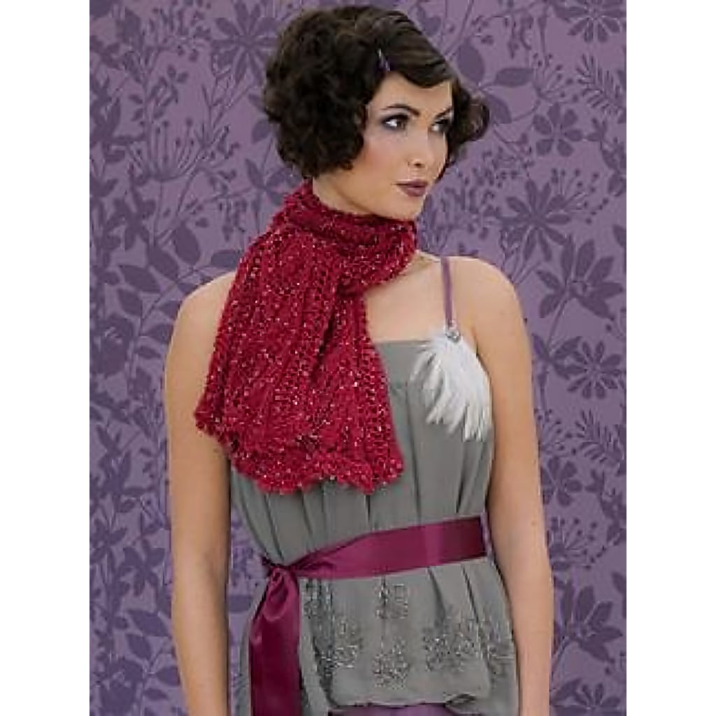 Knitting Patterns Three Graces Pattern Book by Louisa Harding Yarns beaded red scarf