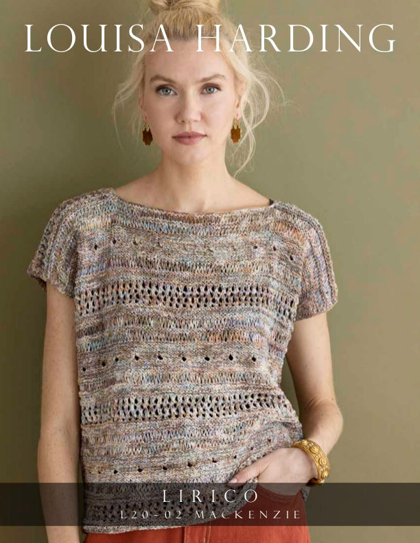 Knitting Kit Mackenzie Tee Knit Kit with Louisa Harding Lirico Yarn 111 La Bohème