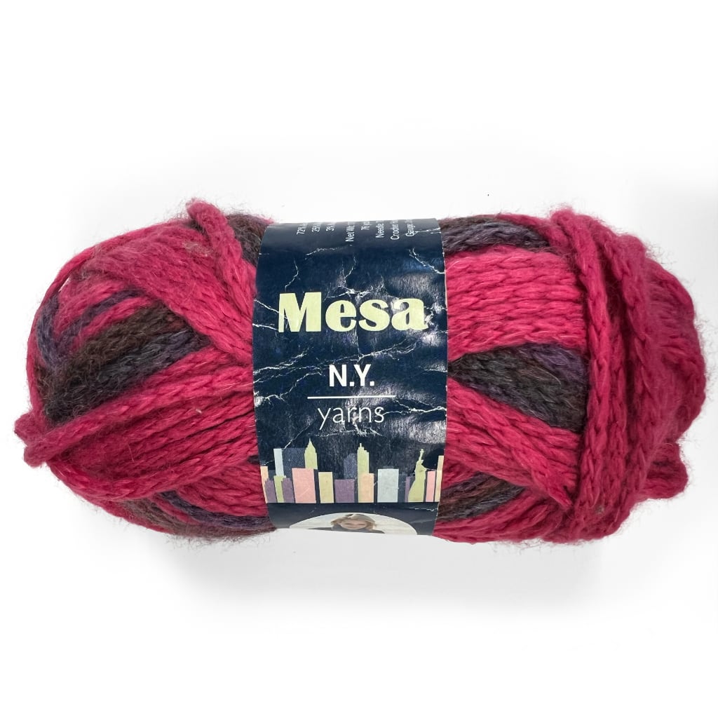 Super Bulky Yarn, New York Yarns, Mesa Bright Self Striping Yarn Mesa by New York Yarns Yarn Designers Boutique