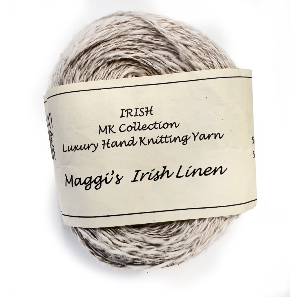Natural Linen Yarn Maggi's Linen, MaggiKnits Mk Collection, Irish Linen Blend Yarn Designers Boutique