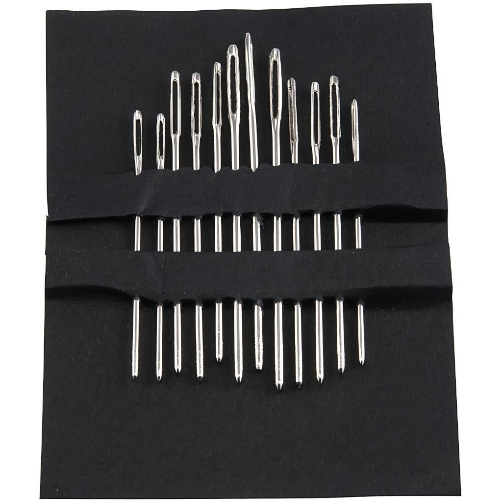 Tapestry Hand Needles #18-24 Singer 12 Pack large eye needles cross stitch needles, blunt tip needles