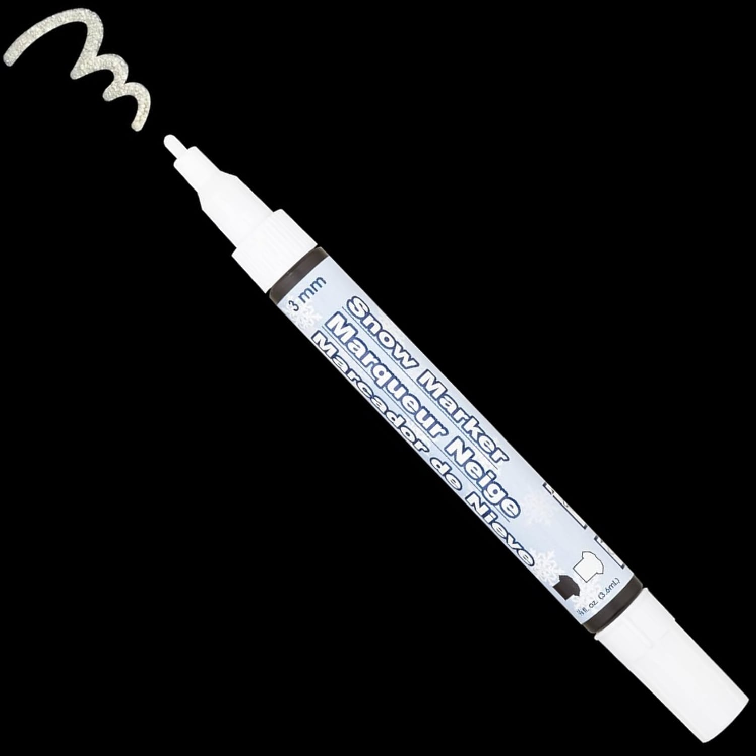 Fabric Marker Snow Effect Marker, Fabric & Paper, Puffs Up with Heat
