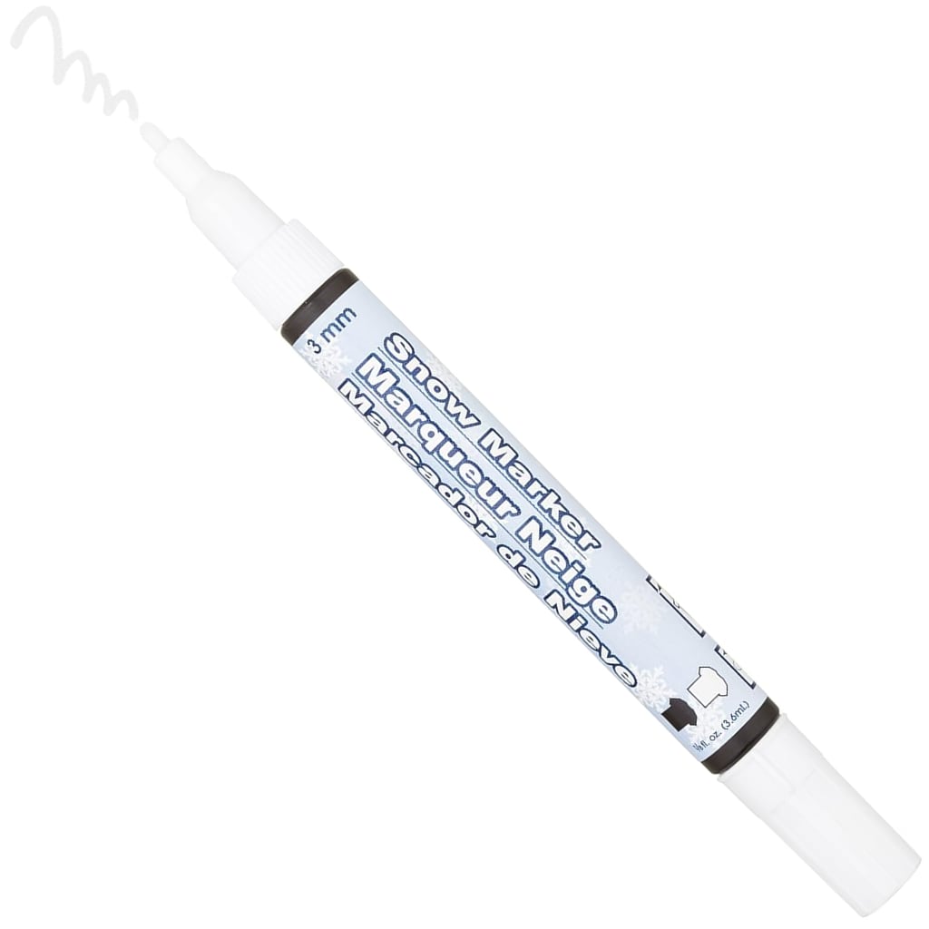 Fabric Marker Snow Effect Marker, Fabric & Paper, Puffs Up with Heat