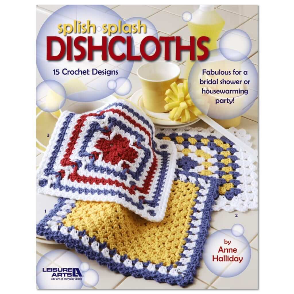 Dishcloth Patterns, Splish Splash Dishcloths, Dishcloth Crochet Patterns