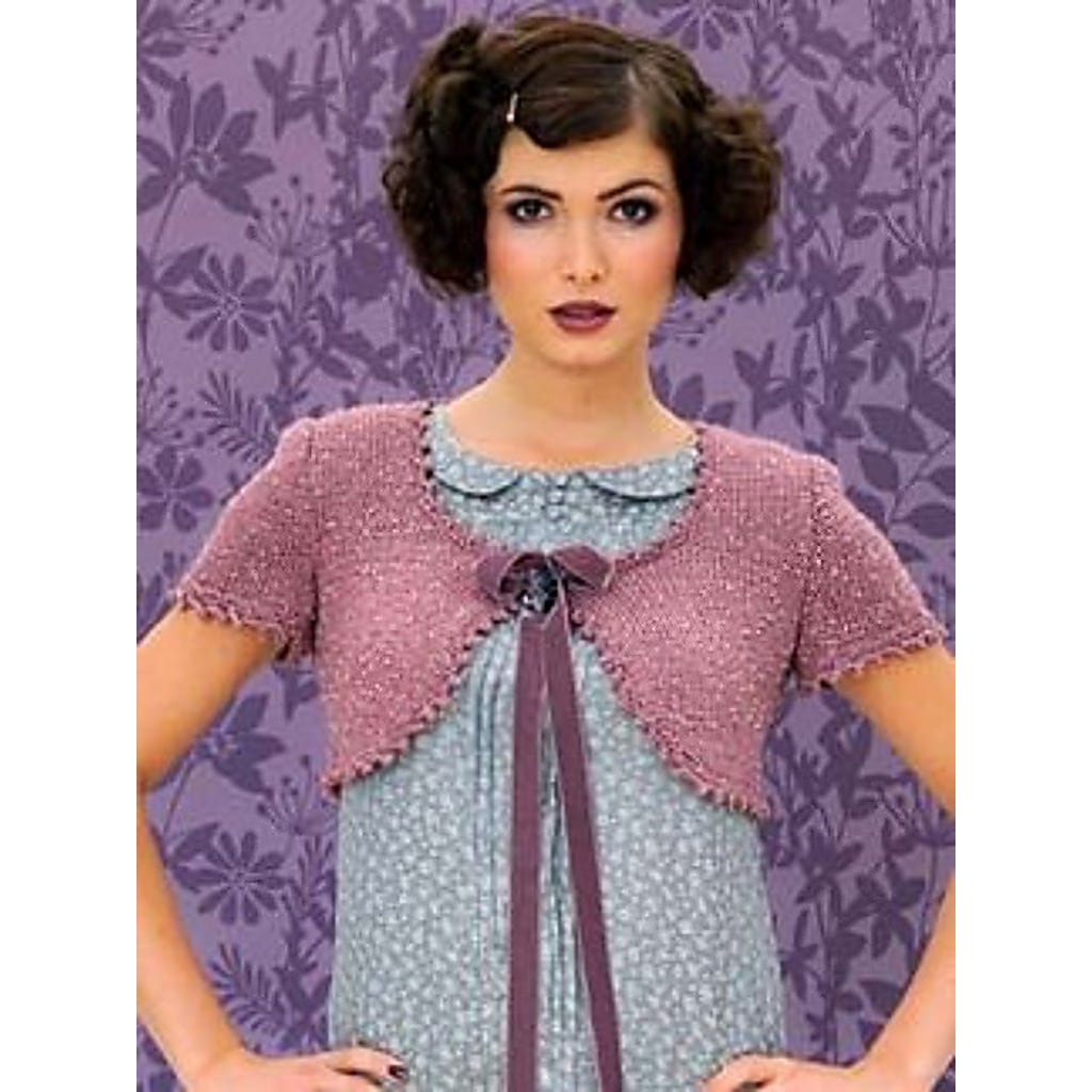 Knitting Patterns Three Graces Pattern Book by Louisa Harding Yarns light purple stole