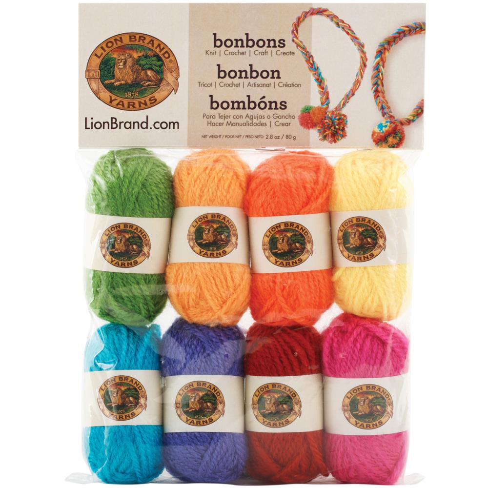 Lion Brand Yarn, Mini Skeins, Bonbons for Tiny Knit & Crochet Projects Bonbons Mini Skeins by Lion Brand Yarn Yarn Designers Boutique