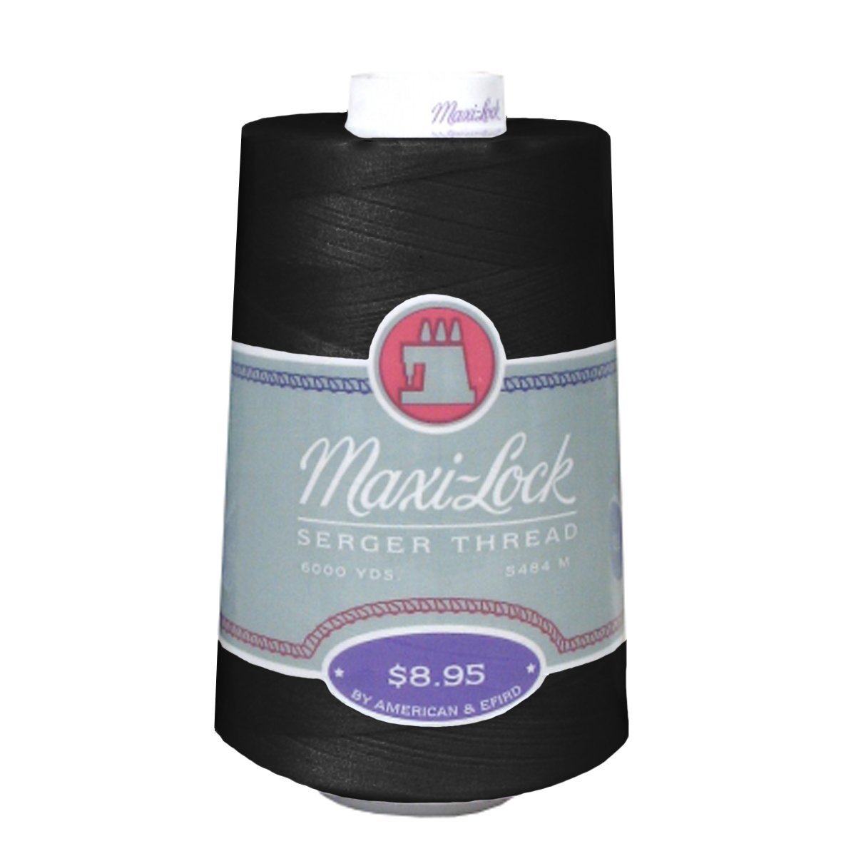 Serger Thread | Maxi-Lock 3,000 Yards Polyester Thread | White & Black Serger Thread, Maxi-Lock 3,000 Yards Yarn Designers Boutique