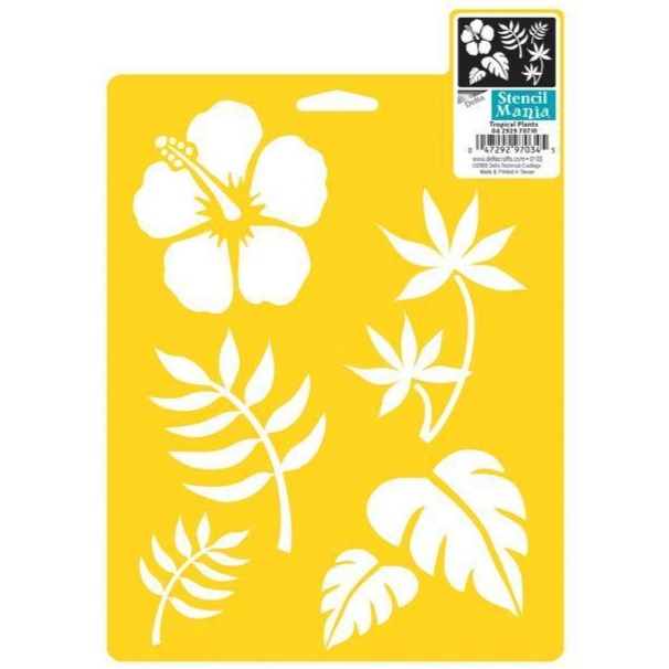 Stencils | Craft Stencils for Painting, Leaves, Flowers, Letters & More Plastic Stencils, 7 x 10 Inch Stencil Mania Yarn Designers Boutique