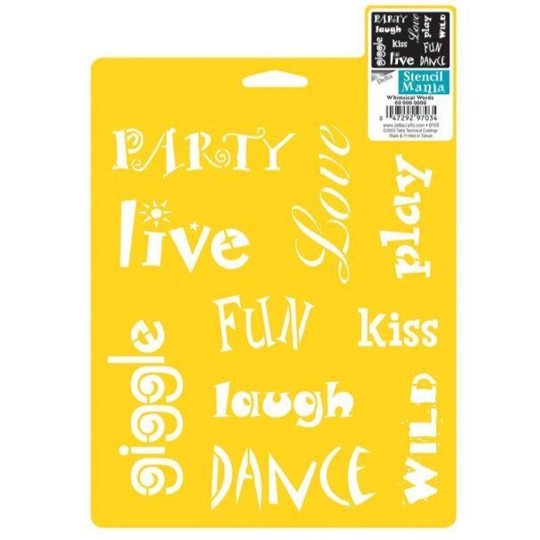 Stencils | Craft Stencils for Painting, Leaves, Flowers, Letters & More Plastic Stencils, 7 x 10 Inch Stencil Mania Yarn Designers Boutique