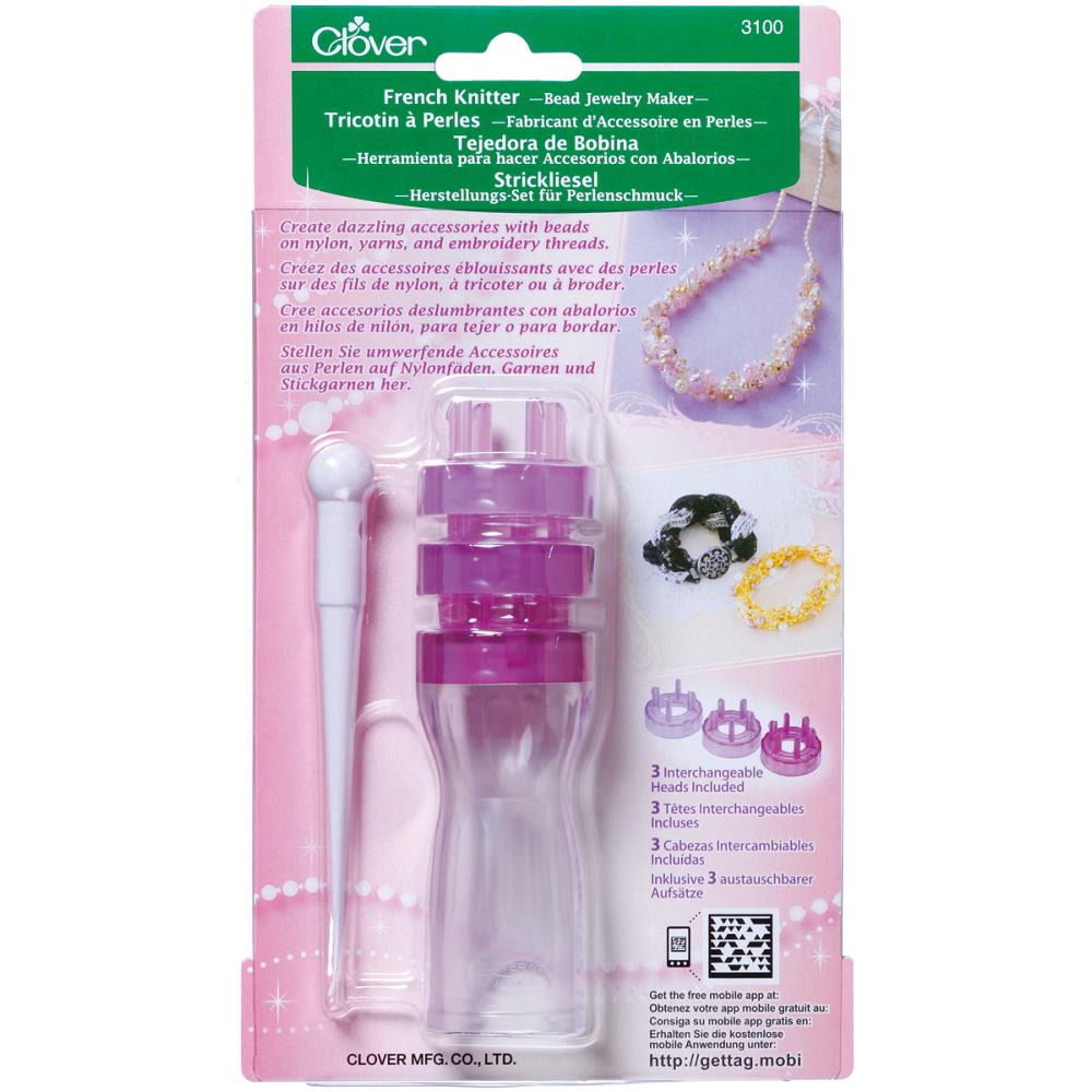 Clover French Knitter icord maker, i-cord knitter, beaded jewellery maker