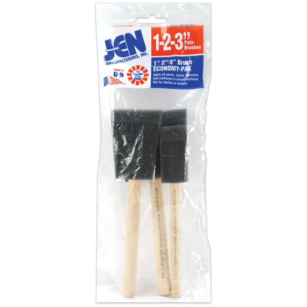 sponge brush Foam Brush Set 1, 2, and 3 Inch, pack of 3 Yarn Designers Boutique