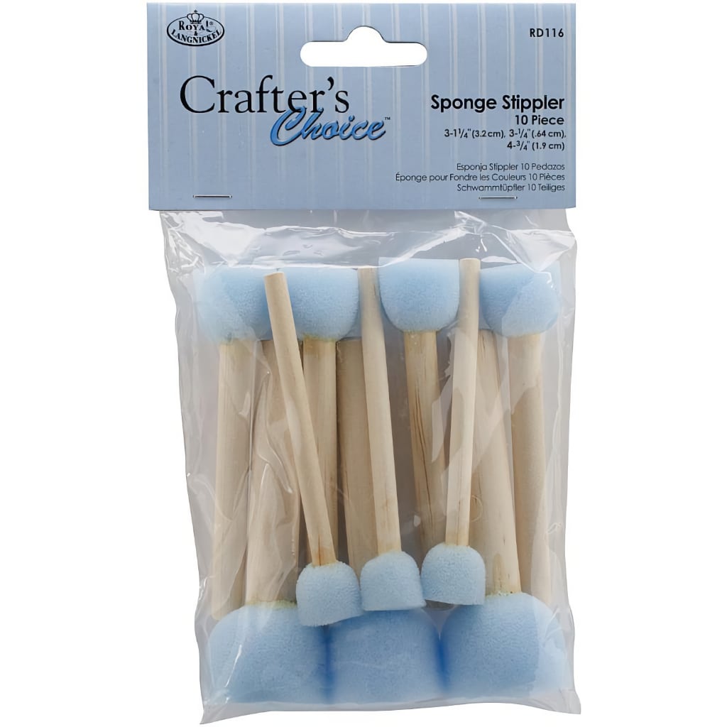 Sponge Brushes, 10 Pack of Stipple Brushes | Yarn Designers Boutique Foam Sponge Brushes, 10 Pack of Stipple Brushes Yarn Designers Boutique