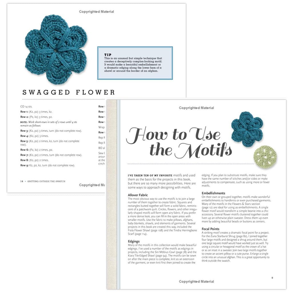 Knitting Patterns | Knitting Outside the Swatch: 40 Modern Motifs Knitting Outside the Swatch: 40 Modern Motifs by Kristin Omdahl Yarn Designers Boutique