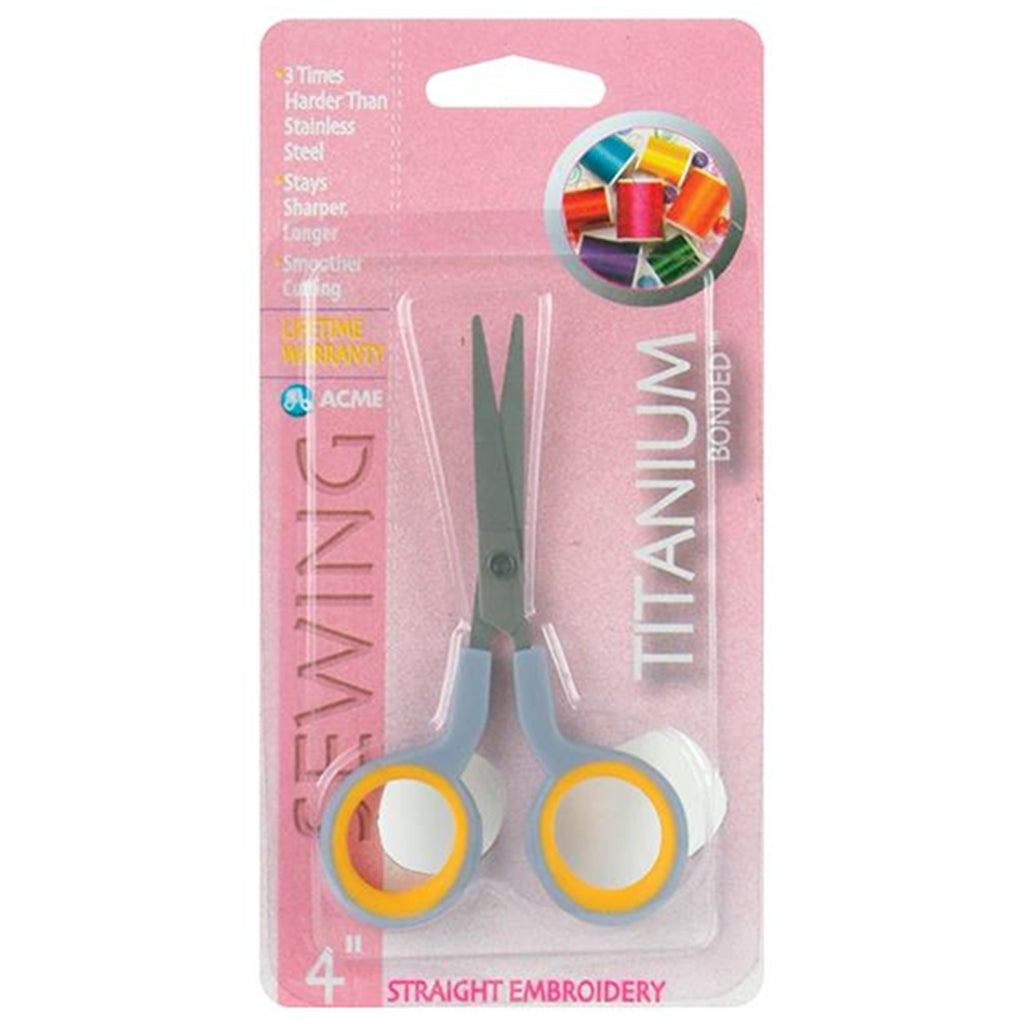 Small Scissors, 4 Inch Titanium Detail Cut Sewing Scissors, Westcott 4 Inch Titanium Detail Cut Scissors, Westcott Yarn Designers Boutique