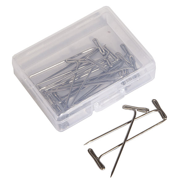 Knit Picks "T" Blocking Pins, Package of 20 Steel Blocking Pins "T" Blocking Pins, Knit Picks Yarn Designers Boutique