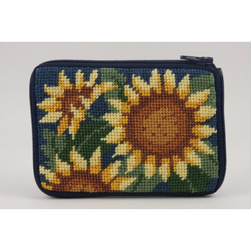 Beginner Needlepoint Kit, Stitch & Zip Coin Purse, Alice Peterson Co. Stitch & Zip Coin Purse Kits, Cross Stitch Yarn Designers Boutique