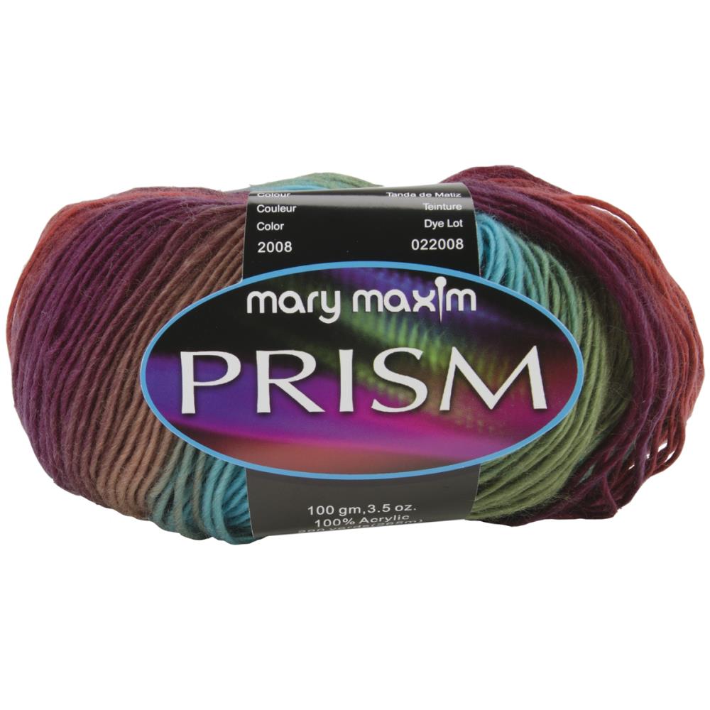 Mary Maxim Prism DK Yarn, Self Striping with Long Color Changes Prism Yarn, Mary Maxim Yarn Designers Boutique