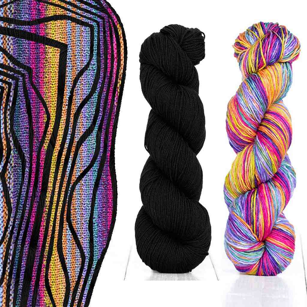Butterfly Papillon Shawl Kit, MarinJaKnits Yarn Kit & Knitting Pattern Butterfly Papillon Shawl Kit by Marin Melchior Yarn Designers Boutique
