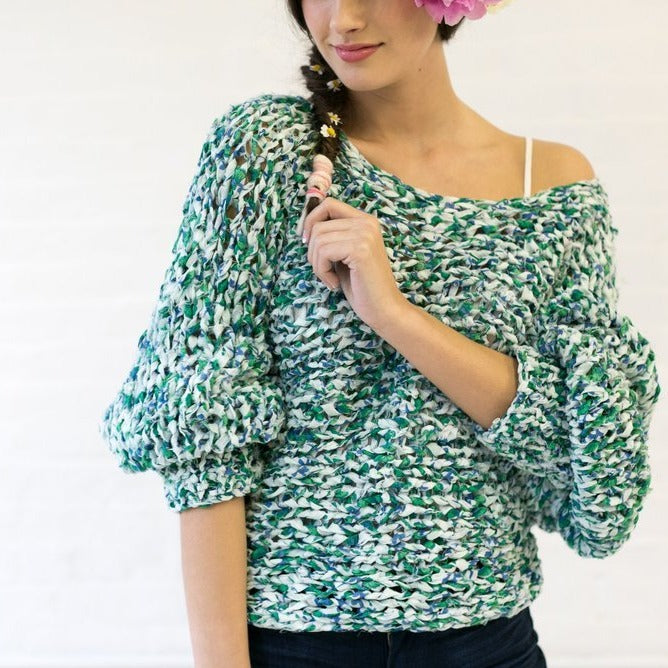Wildflower 100% Cotton Yarn, Summer Ribbon Yarn by Knit Collage Wildflower Yarn from Knit Collage Yarn Designers Boutique