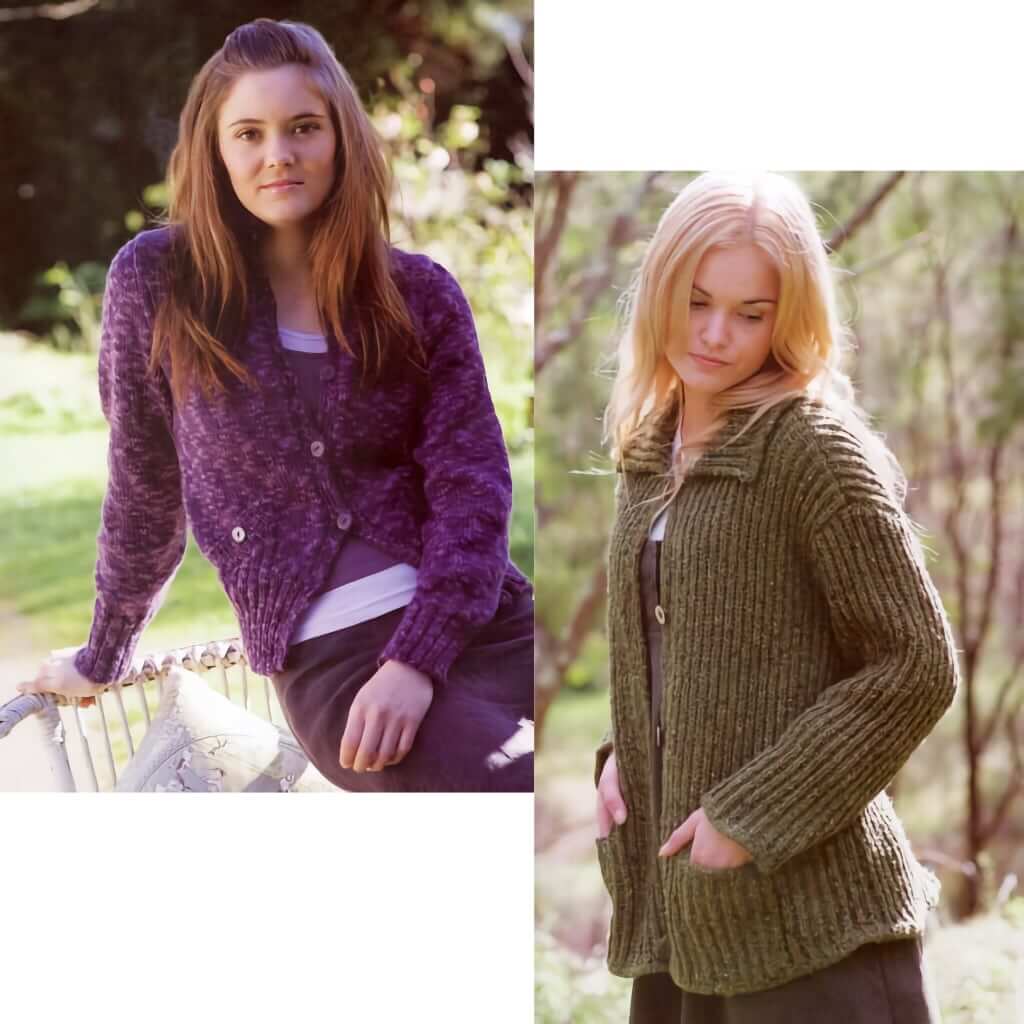 Womens Sweater Knitting Patterns | Ella Rae Designs for Queensland Collection Ella Rae Designs for Queensland Collection, Book Seven Yarn Designers Boutique