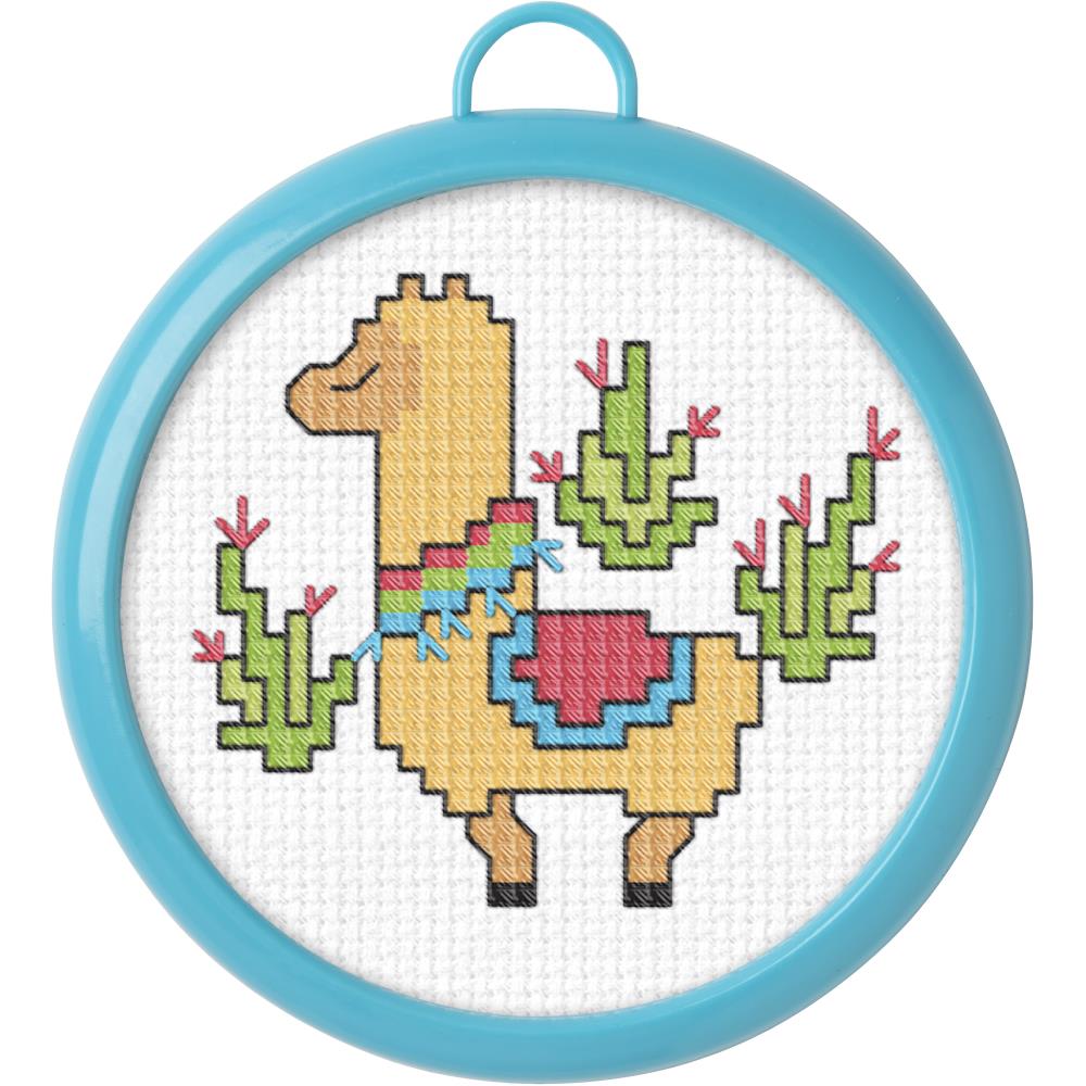 Bucilla, My First Cross Stitch Llama | Kids Cross Stitch Kit No Drama Llama, My First Cross Stitch Kit by Bucilla Yarn Designers Boutique