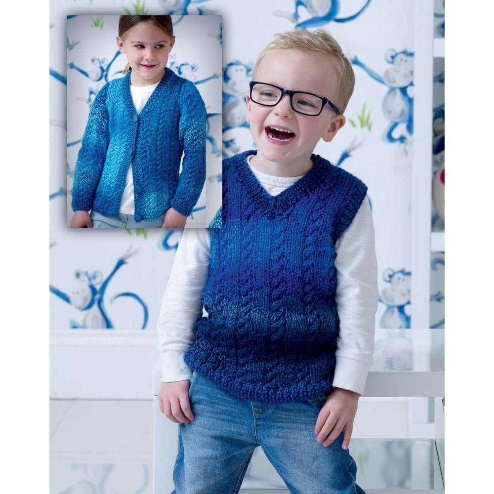 Cheeky Monkey Knitting Pattern Book, Euro Baby #121 Kaleidoscope Yarn Cheeky Monkey Pattern Book, Euro Baby #121 Kaleidoscope Worsted Yarn Designers Boutique