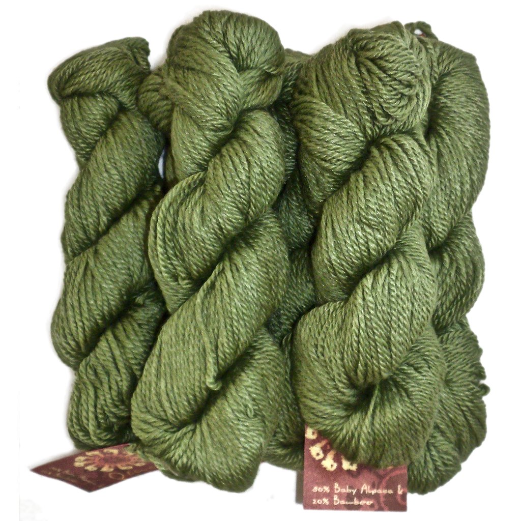 Mirasol Yarns Qina, Olive Green, Fair Trade Bamboo & Alpaca Wool Yarn Qina Yarn by Mirasol Yarn Designers Boutique