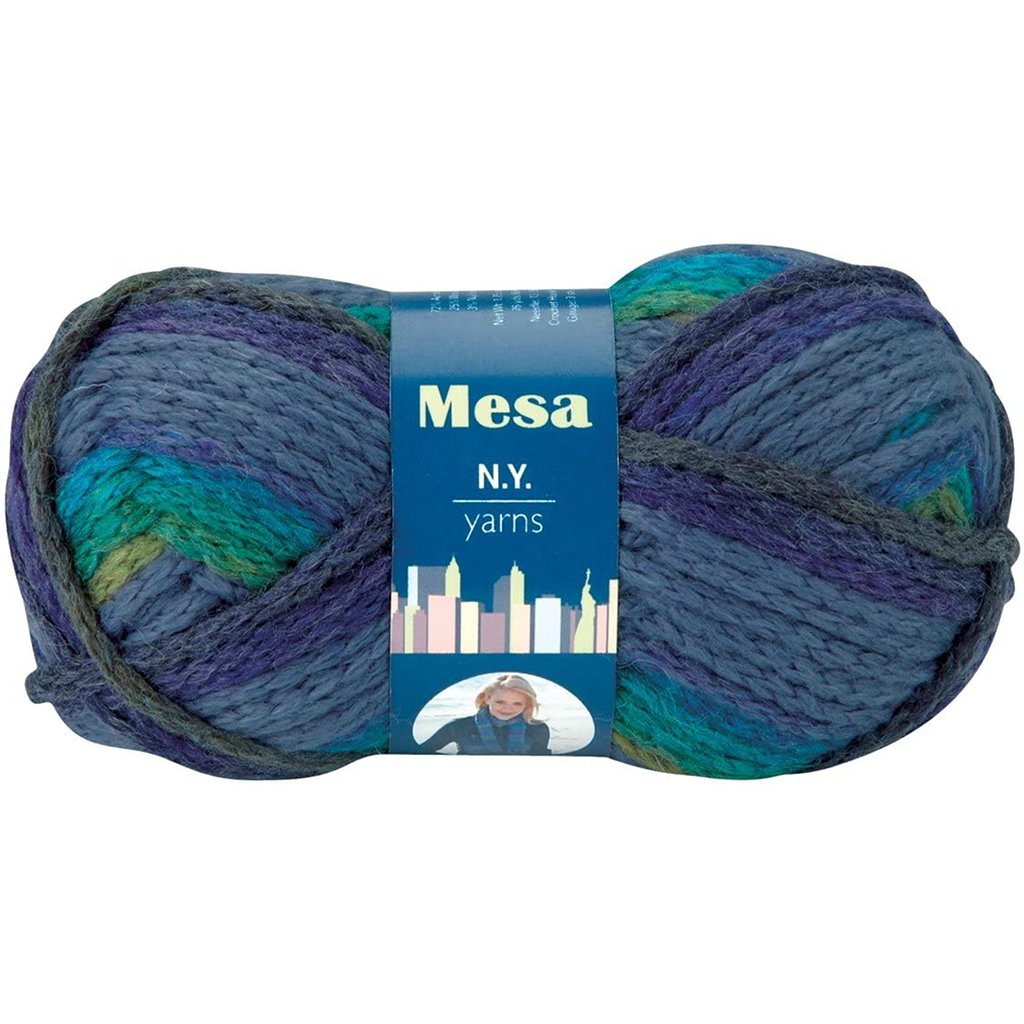 Super Bulky Yarn, New York Yarns, Mesa Bright Self Striping Yarn Mesa by New York Yarns Yarn Designers Boutique