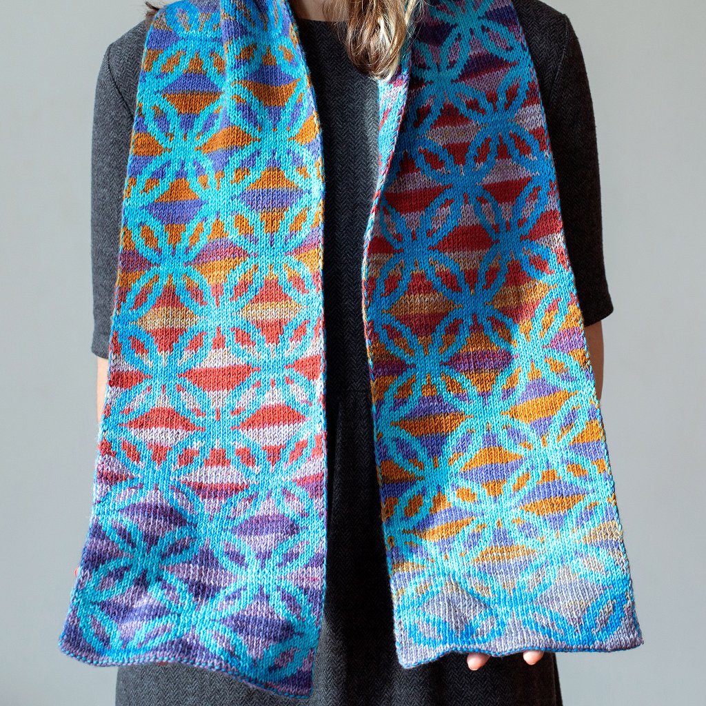 double knitting scarf pattern