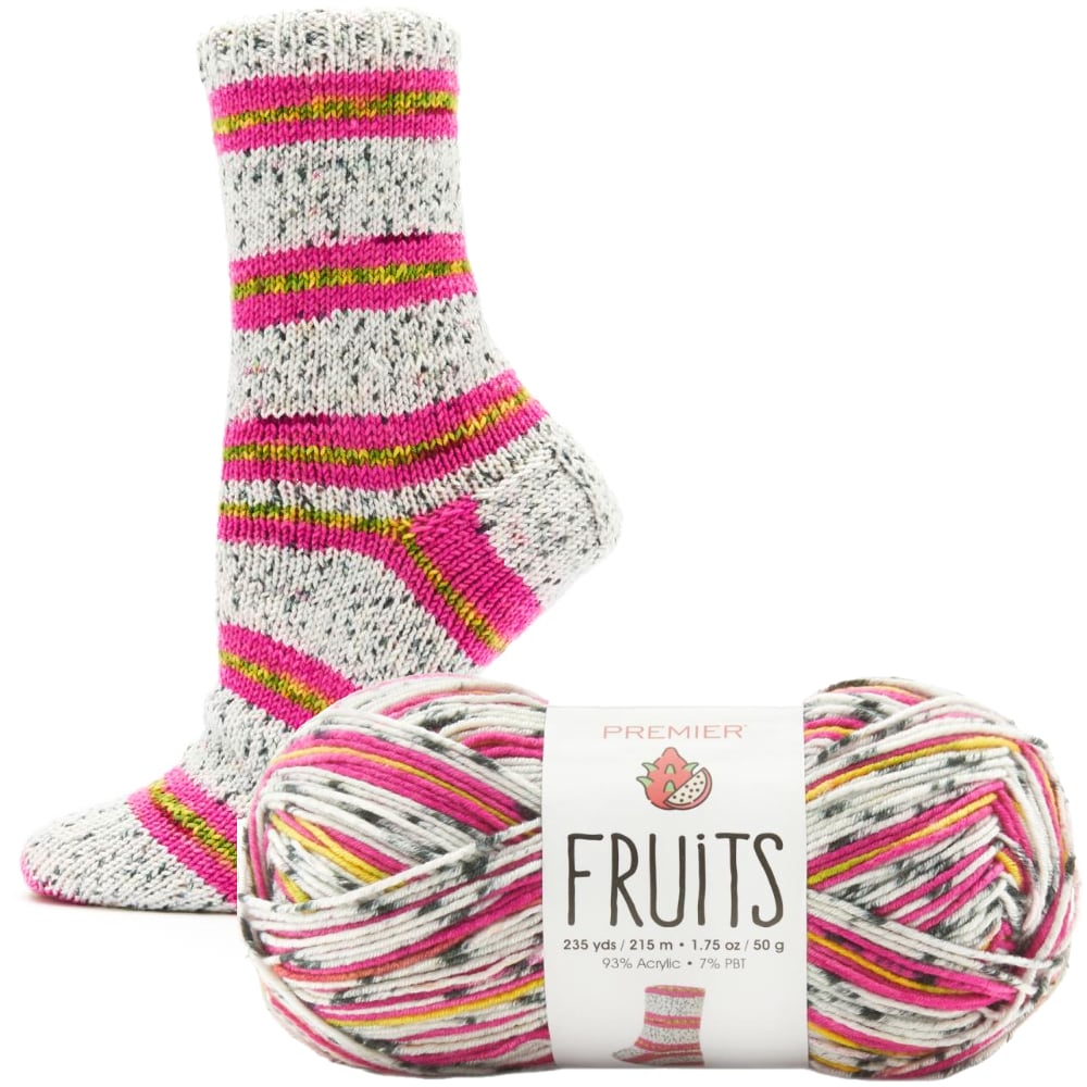 Sock Yarn | Fruits Easy Care Acrylic Sock Weight Yarn by Premier Yarns Fruits Sock Yarn by Premier Yarn Designers Boutique