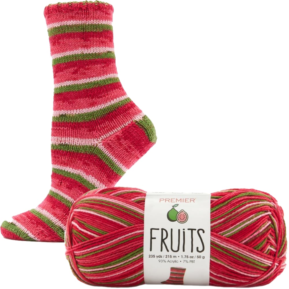 Sock Yarn | Fruits Easy Care Acrylic Sock Weight Yarn by Premier Yarns Fruits Sock Yarn by Premier Yarn Designers Boutique