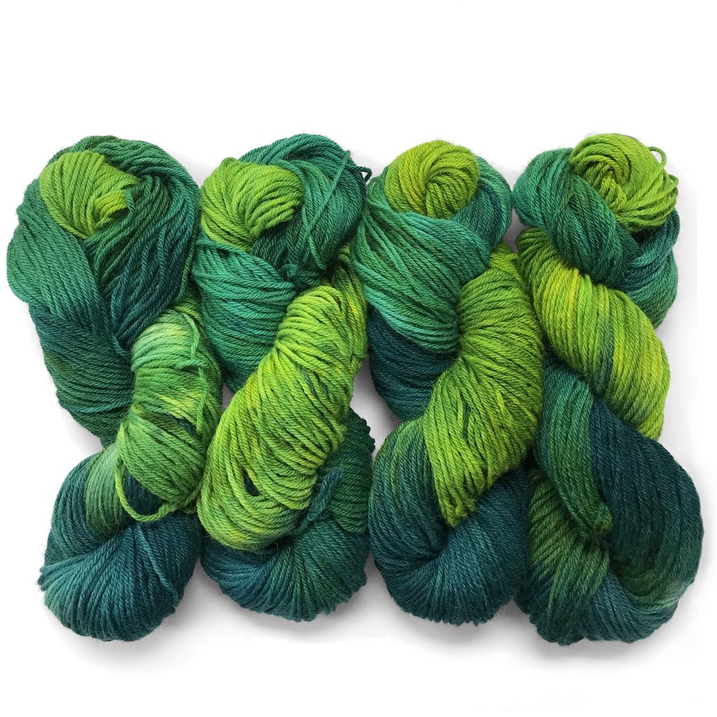 Hand Dyed Yarn, Emerald Isles, Worsted, DK & Sock Yarn Hand Dyed Yarn, Emerald Isles, (Choose Your Base Yarn) Yarn Designers Boutique