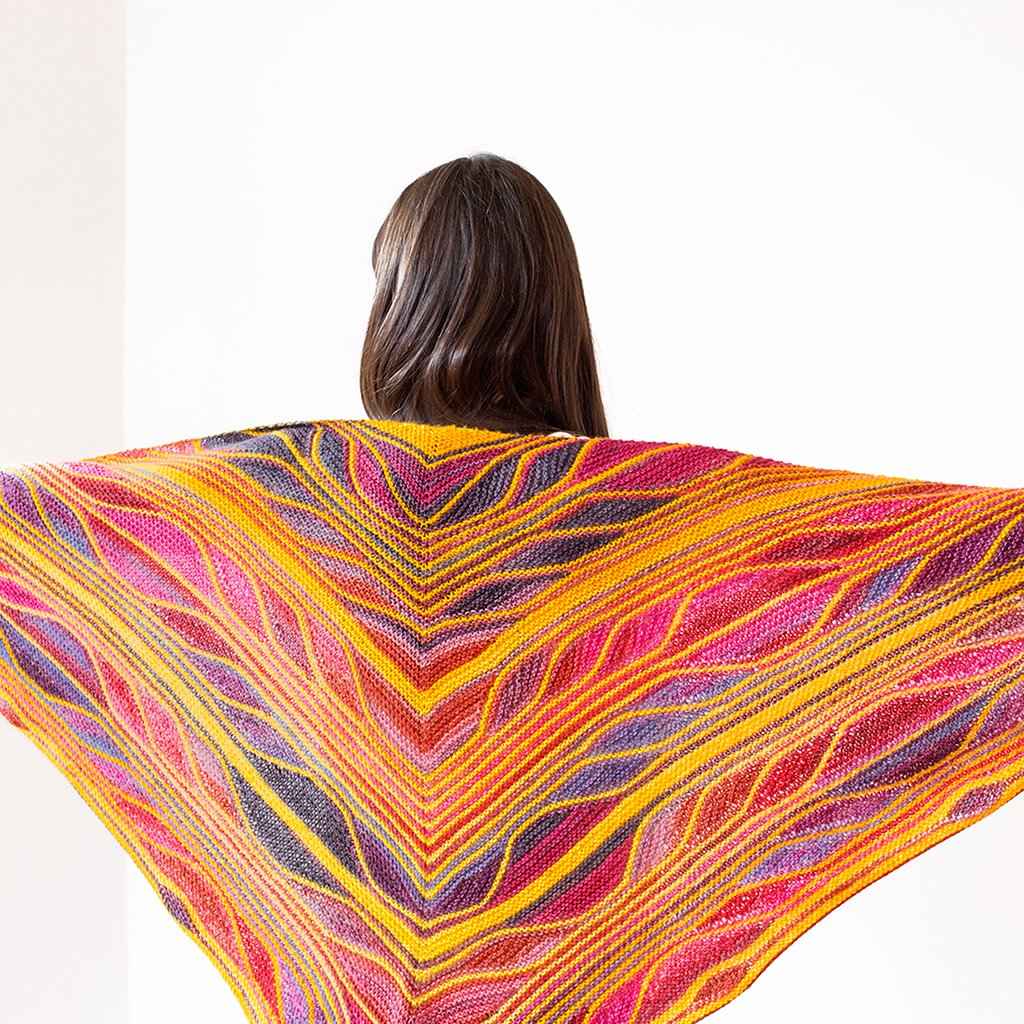 Butterfly Papillon Shawl Kit, MarinJaKnits Yarn Kit Knitting Pattern
