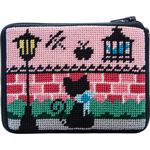 Beginner Needlepoint Kit, Stitch & Zip Coin Purse, Alice Peterson Co. Stitch & Zip Coin Purse Kits, Cross Stitch Yarn Designers Boutique