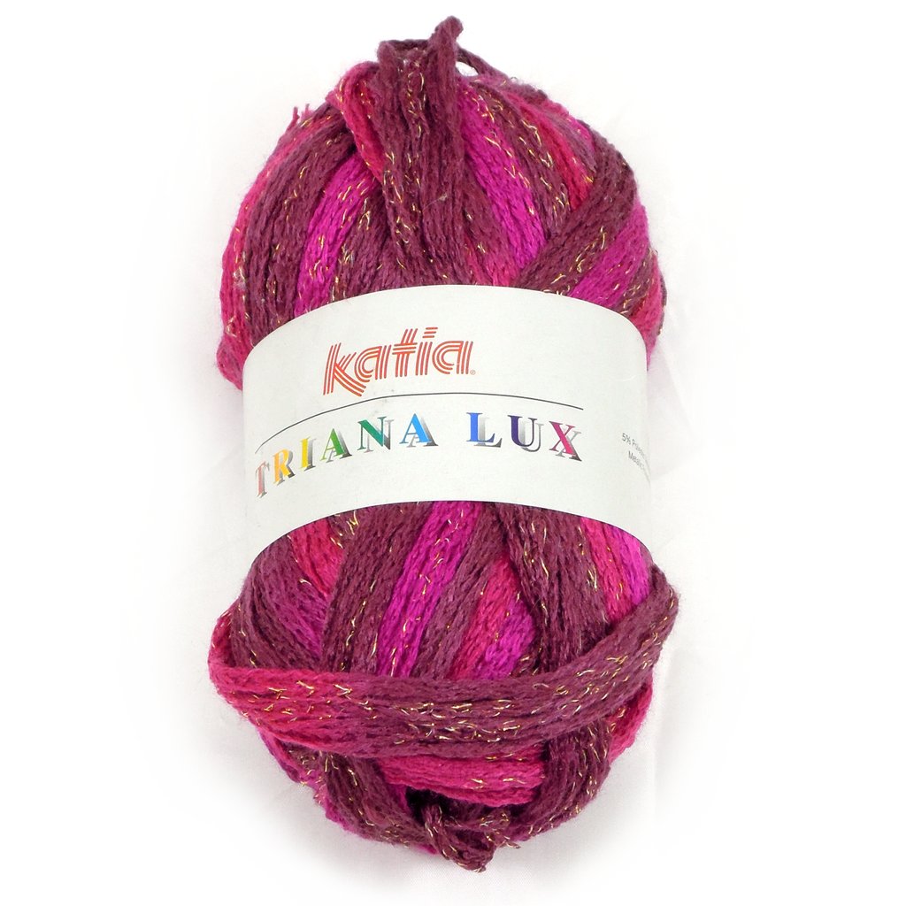 Mesh Yarn, Katia Triana Lux Metallic Ruffling Yarn for Ruffle Scarf Triana Lux Ruffling Mesh Yarn from Katia Yarn Designers Boutique