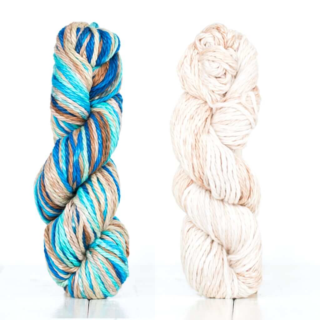 Yedikule Knit Blanket Kit with Urth Galatea Chunky Yarn | Knitting Kit Yedikule Throw Knitting Kit Yarn Designers Boutique